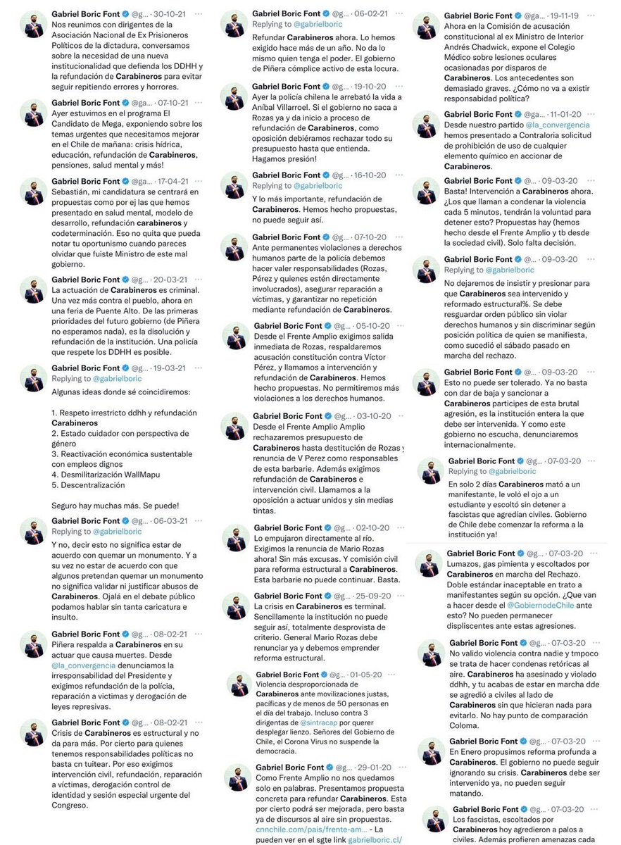 Está dejando la cag….. y no le importa . Pobre chile 🇨🇱! Estoy repitiendo sus palabras ….