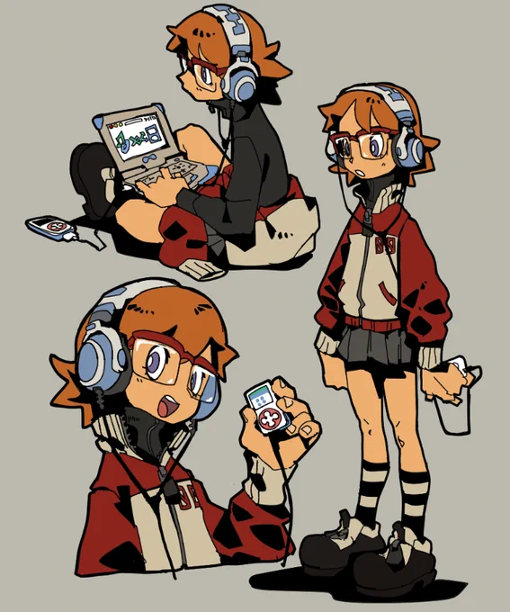 she lovz her mp3 player 