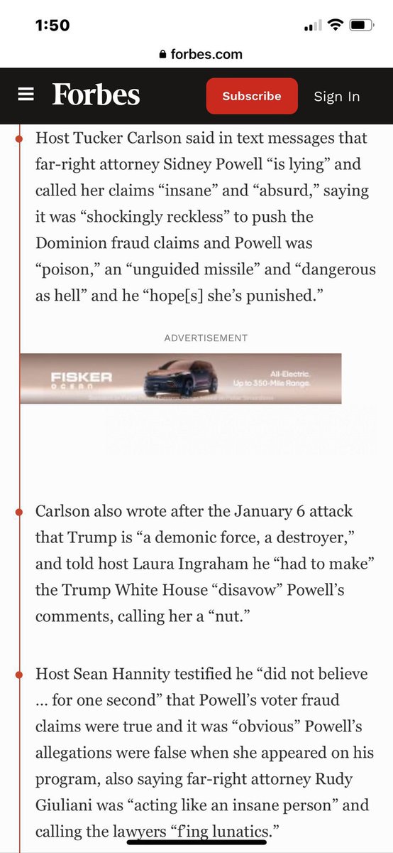 caligirl1879's tweet photo. @CarbonSteel218 @nytimes Um, NO. FOX hosts testified under oath they never believed the lie that Trump was cheated of victory in the 2020 election, in Dominions $1.6 Billion lawsuit against FOX. Hannity, Tucker, even Murdoch! Lawyers have all their texts &amp; audio too! Transcripts released, more ⬇️ https://t.co/ySJN29R6i0