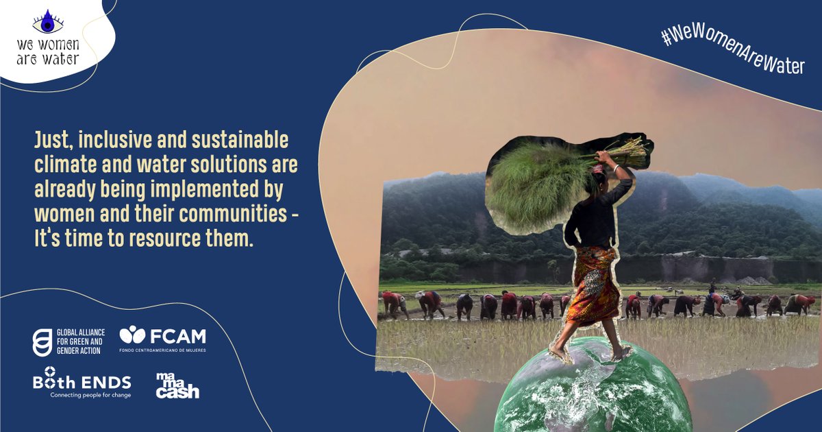 GAGGA_Alliance's tweet photo. Attention - The #WeWomenAreWater campaign needs your support. 💧⚠️

Around the world, women-led initiatives are demonstrating how to protect and restore one of our most vital resources: #water. https://t.co/uVooz1FvaL