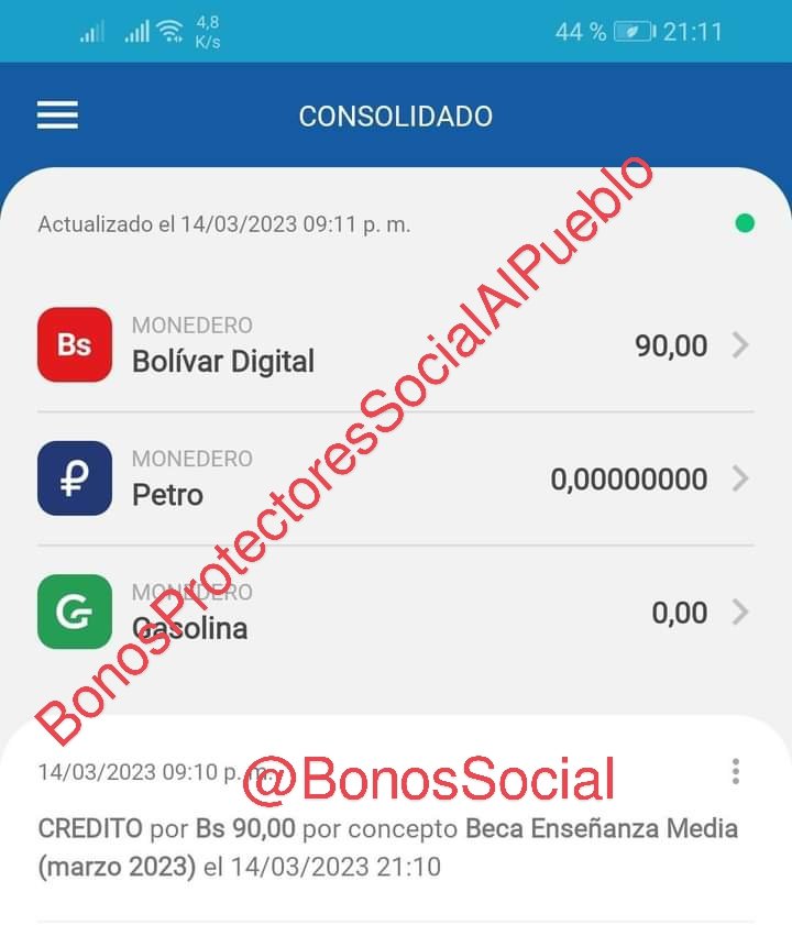 Bonos Protectores Social Al Pueblo tweet media