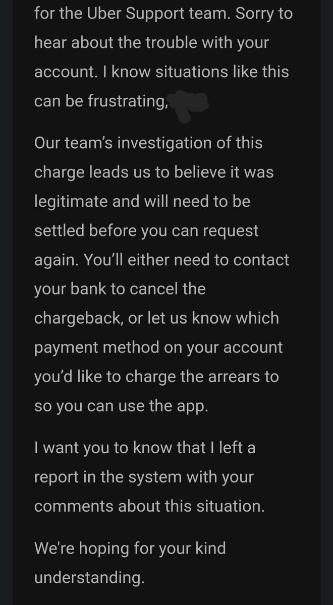 RATs_Inc's tweet photo. @Uber_Support Naw it's cool I been goin back and forth about this since November of last year and this was the resolution you guys saw fit https://t.co/E3tQ6Z1l6v