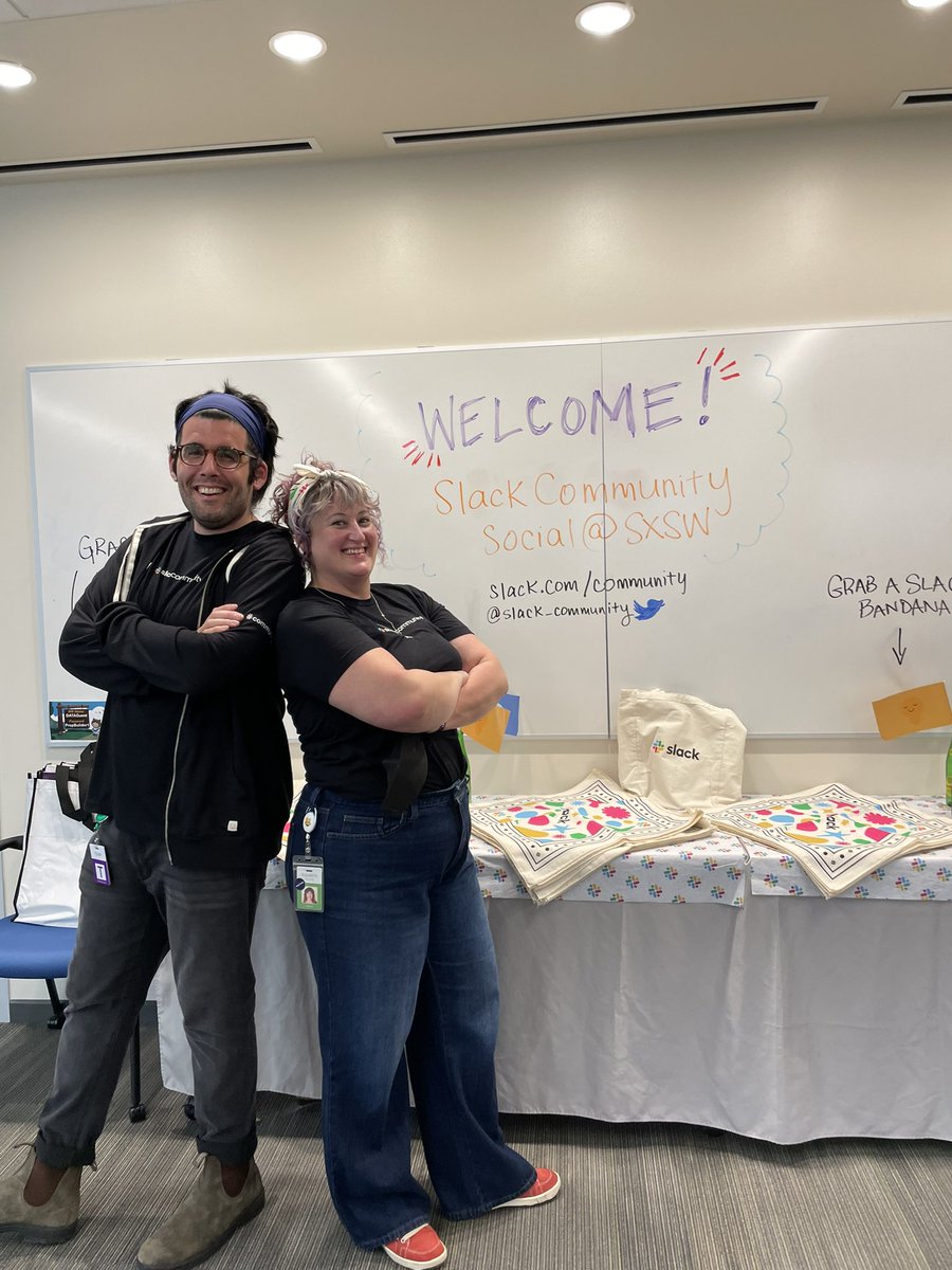 eakinsey's tweet photo. Had so much fun tonight celebrating the future of work with @slack_community Austin here at SXSW! #SlackSXSW #PiDay https://t.co/mc4xOSRJJ7