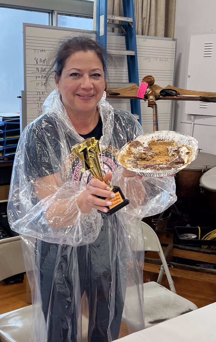 BarnumWoods's tweet image. Best Pi Day EVER!!! In an effort to raise money for scholarships, the BW Student Council hosted a PIE EATING CONTEST today! Staff members were cheered on by the students while they competed in this amazing event! @emeadowschools #piDay2023 #pieeatingcontest