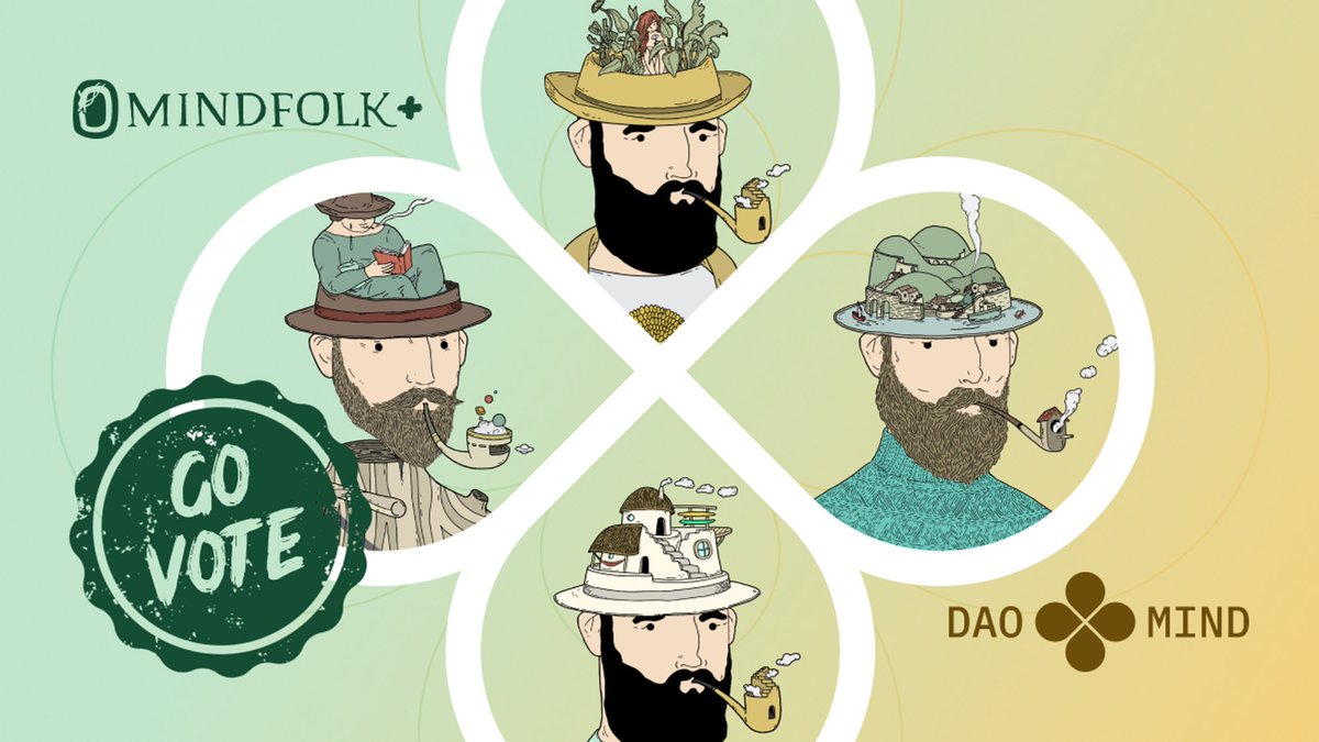 DAOmindfolk's tweet photo. The Council Vote is finally live and will run for 24 hours till 0800 UTC tomorrow (16th of March).

Go vote for your top 7 candidates in the Mindfolk Discord!

Chop chop!🪓🪓 https://t.co/bMCZEZovWs