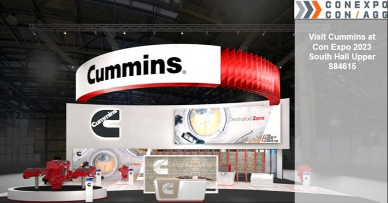 Cummins's tweet photo. The Las Vegas Strip won’t be the only thing shining bright this year! ✨ 

@Cummins is debuting our fuel agnostic, next generation 15-litre engine this week at #ConExpo in Las Vegas, Nev. (U.S.). 

Get a sneak peek of what you’ll see at our booth: