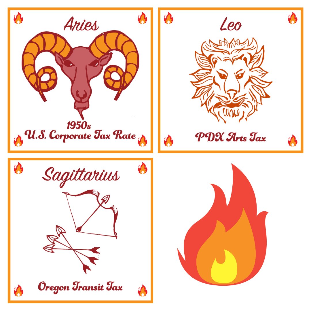 TTR_PDX's tweet photo. We’re heading out of Pisces season, which means it’s time to call a wrap on our Zodiac Tax series.

They say nothing in life is certain, except Death and Taxes. We hope through this series you’ve learned that your birth date/time, and where you live, have a big effect on both … https://t.co/kypZDJPScr