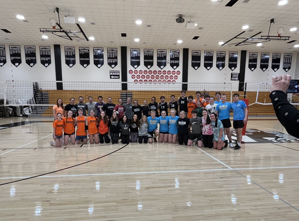 Tonight Champions of the first Co-ed volleyball tournament was Kiss my Ace!  What an awesome turnout!  <a href="/Panthers_AD/">Western Athletic Department</a> <a href="/edwardss18/">Steve Edwards</a>