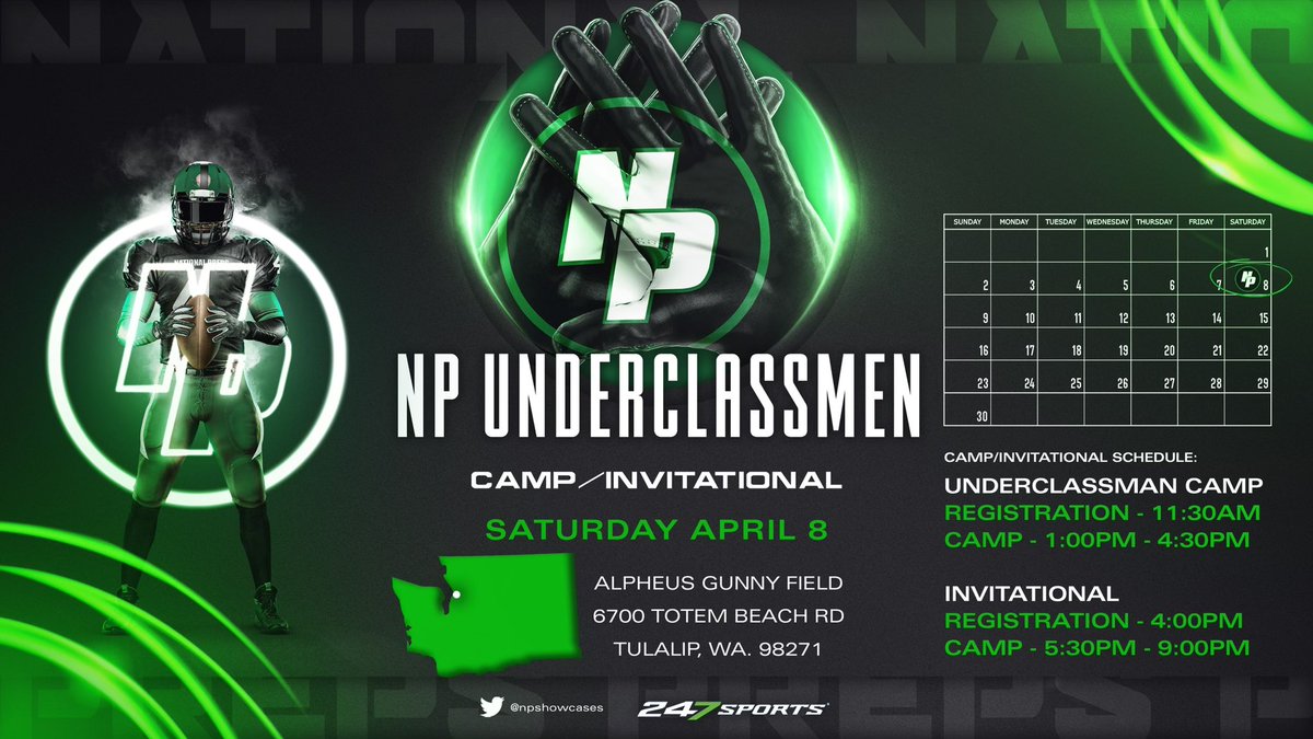 Coach Trent Herzog (@ttherzog) on Twitter photo 🚨Pacific Northeest🚨
🗓️Saturday April 8th
📍Alpheus Gunny Field, Tulalip, WA
🤝<a href="/BrandonHuffman/">Brandon Huffman</a> || <a href="/247Sports/">247Sports</a> ll <a href="/TFordFSP/">Tracy Ford</a>
MVP Awards from
✅<a href="/ChampionUSA/">CHAMPION</a>
✅@Bumpboxx
✅ @McLloydSports
✅@LZRDTech
🚨LIMITED SPOTS AVAILABLE🚨
🖊️Showcase registration link in my bio⬆️ 🚨Pacific Northeest🚨
🗓️Saturday April 8th
📍Alpheus Gunny Field, Tulalip, WA
🤝<a href="/BrandonHuffman/">Brandon Huffman</a> || <a href="/247Sports/">247Sports</a> ll <a href="/TFordFSP/">Tracy Ford</a>
MVP Awards from
✅<a href="/ChampionUSA/">CHAMPION</a>
✅@Bumpboxx
✅ @McLloydSports
✅@LZRDTech
🚨LIMITED SPOTS AVAILABLE🚨
🖊️Showcase registration link in my bio⬆️