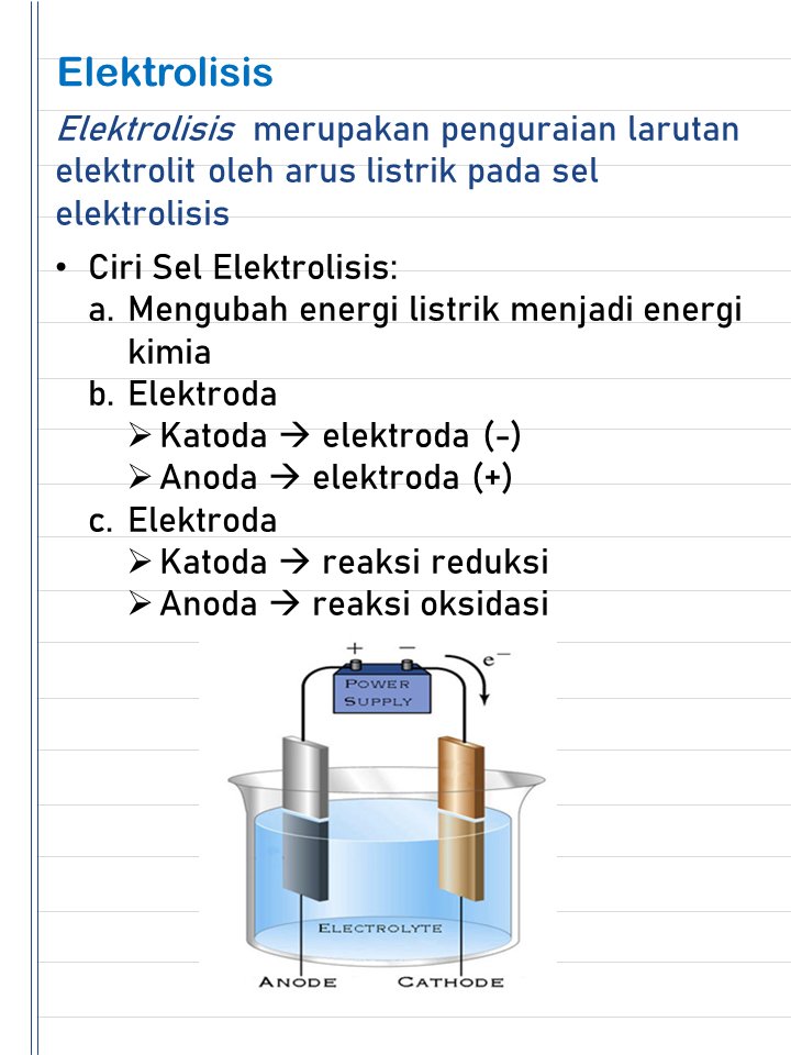 Chemistry_Kita's tweet photo. 15. ELEKTROLISIS

#catatankimia #sukakimia #redoks #biloks #bilanganoksidasi #reduksioksidasi #reduksi #selvolta #deretvolta #elektrokimia #volta #elektrolisis #oksidasi #larutan #ambis #ambisverse #ambiskimia #utbk #utbk2023 #belajarkimia #studytwt #studyacc #ambistwt https://t.co/JGTmgQs9UV
