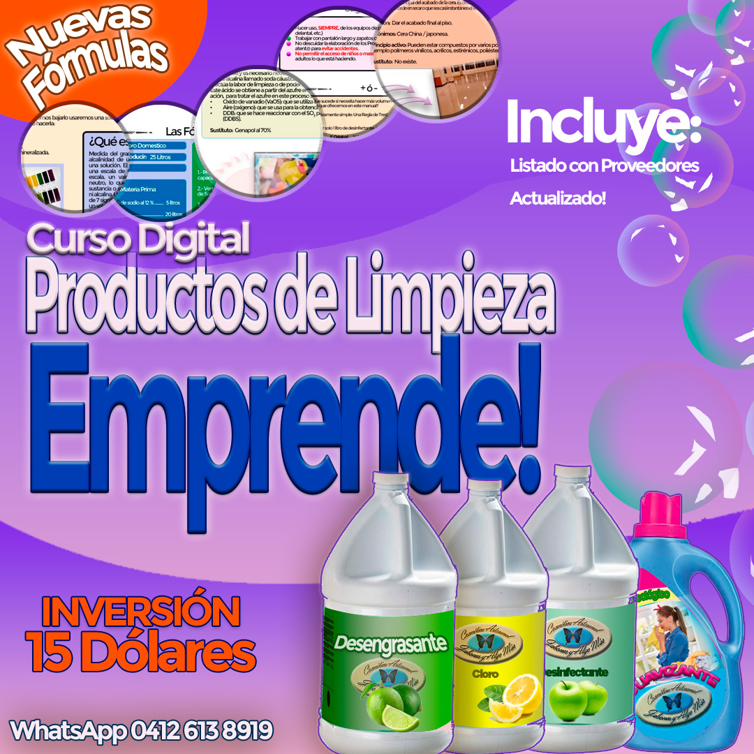 jabonesyalgomas's tweet photo. Si necesitas incrementar tus ingresos!
Emprende con Productos de Limpieza Formulas Exclusivas
Precio US$ 15.00 Tasa del BCV o Paypal
WhatsApp +58 412 613 8919

MMGV
JR Petare
Tren del Llano
Vero Cell
Militares
Saime
La Vega
Acuña
LGTB https://t.co/c0oUCBIJwr