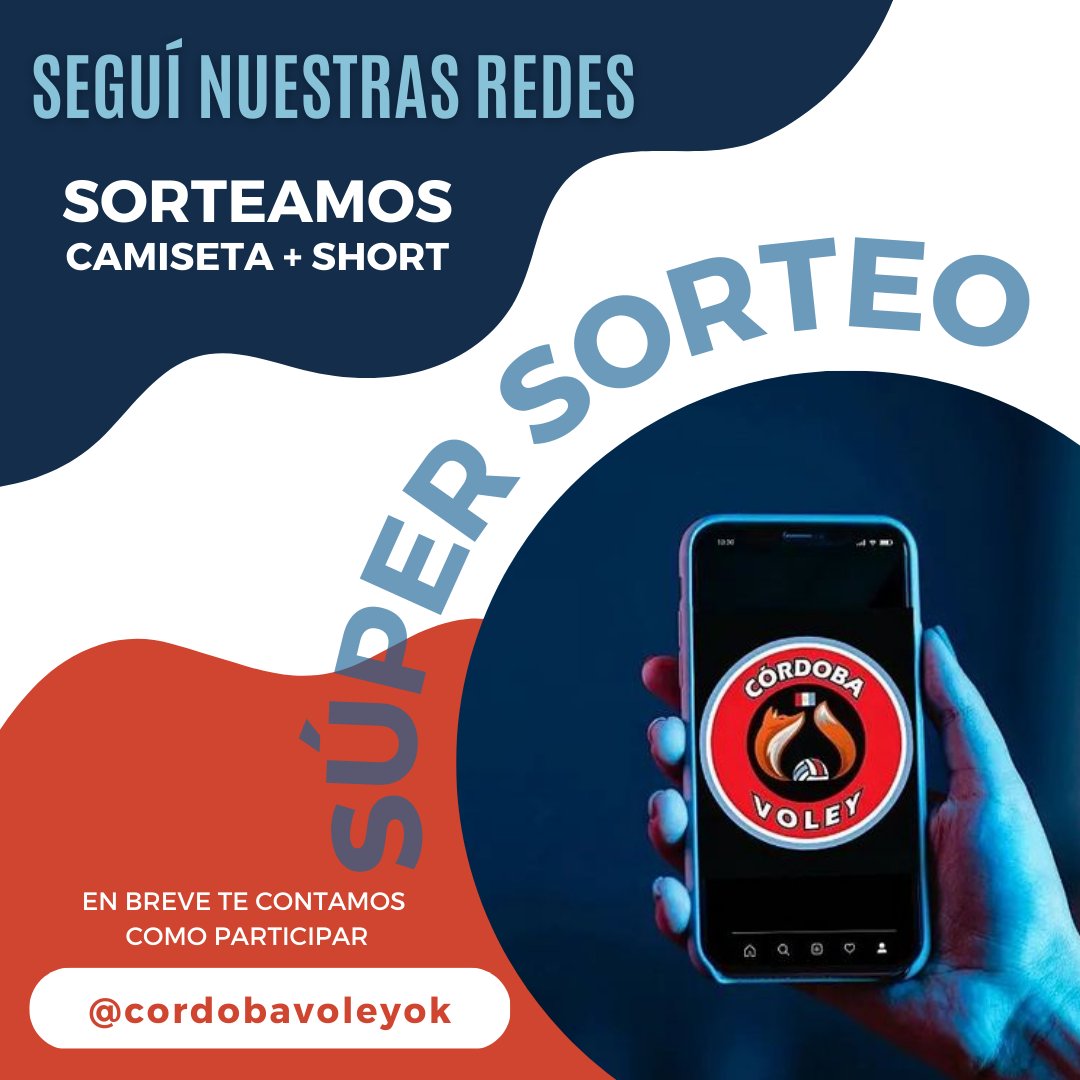 FilardiVoley's tweet photo. ✨ SORTEO ✨

¿Te gustaría ganar una camiseta oficial de Córdoba Voley y un Short ?

¡Vas a tener muchas opciones para participar!

📅 El sorteo se realizará el próximo 19 de marzo.

📍 Sorteo válido en Argentina.

🤩 Este miércoles te contamos cómo participar https://t.co/oomHhuedp7