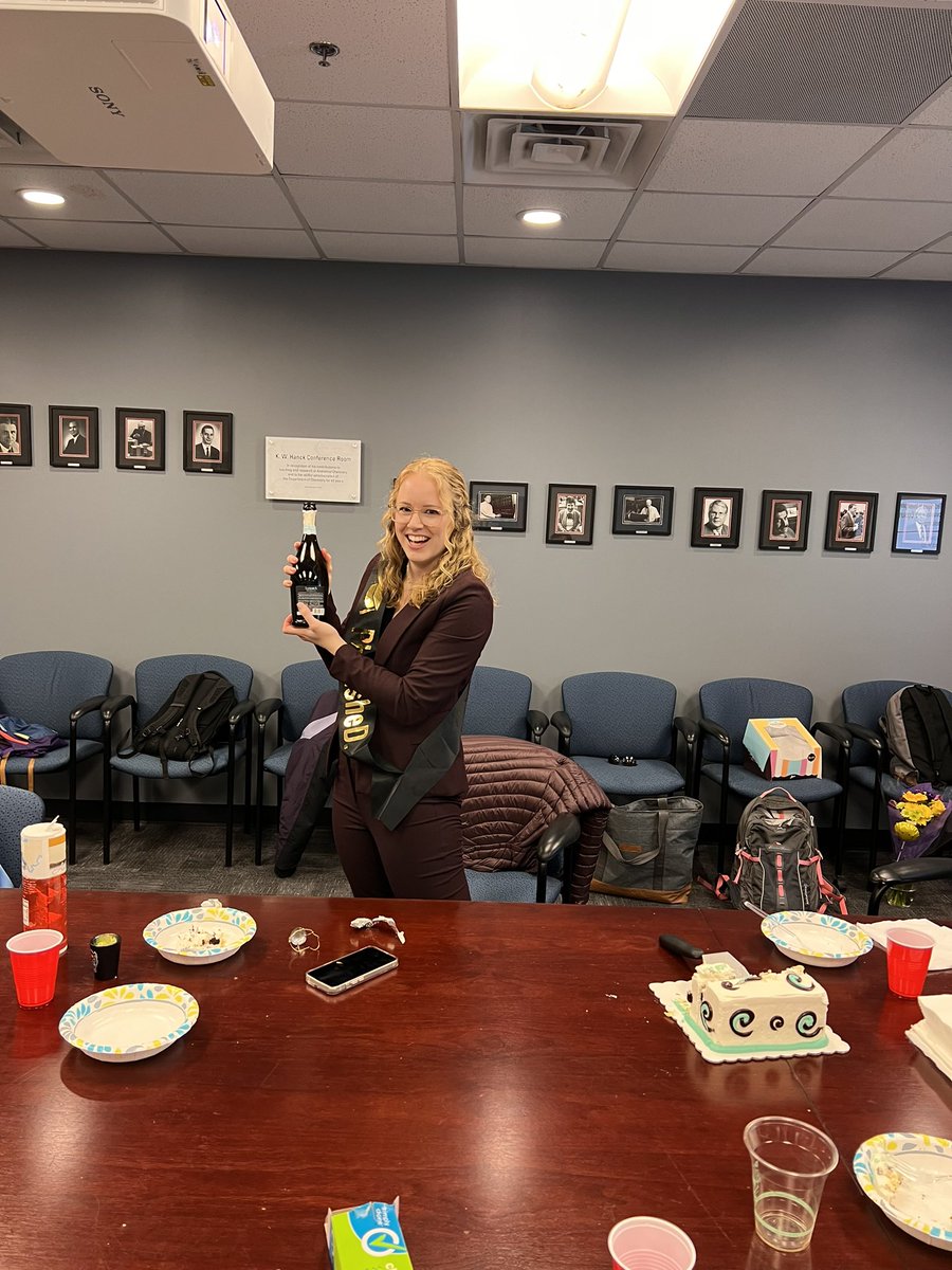 BakerLabMS's tweet photo. @KaylieKirkwood became Dr. Kaylie Kirkwood today, on Pi Day! What a perfect way to celebrate! We are all so proud of you Kaylie!! https://t.co/9ZNGCTlnLk