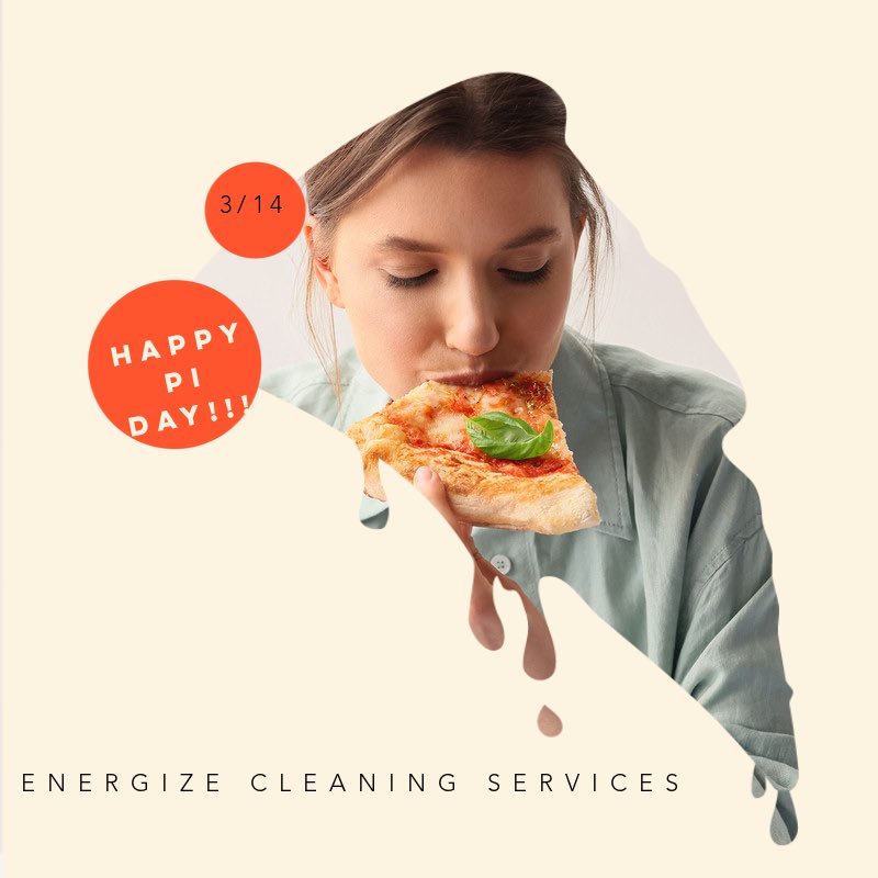 EnergizeCleans's tweet photo. March 14 (3.14) is Pi (π) Day!

So celebrate Pi Day by solving math problems or eat a slice of your favorite pie! Celebrate Pi and let us clean and maintain your space. https://t.co/WgnmDK5QG6. 

#pi #piday #math #longisland #officecleaning #schoolcleaning #carpetcleaning https://t.co/6xzBObfGeR