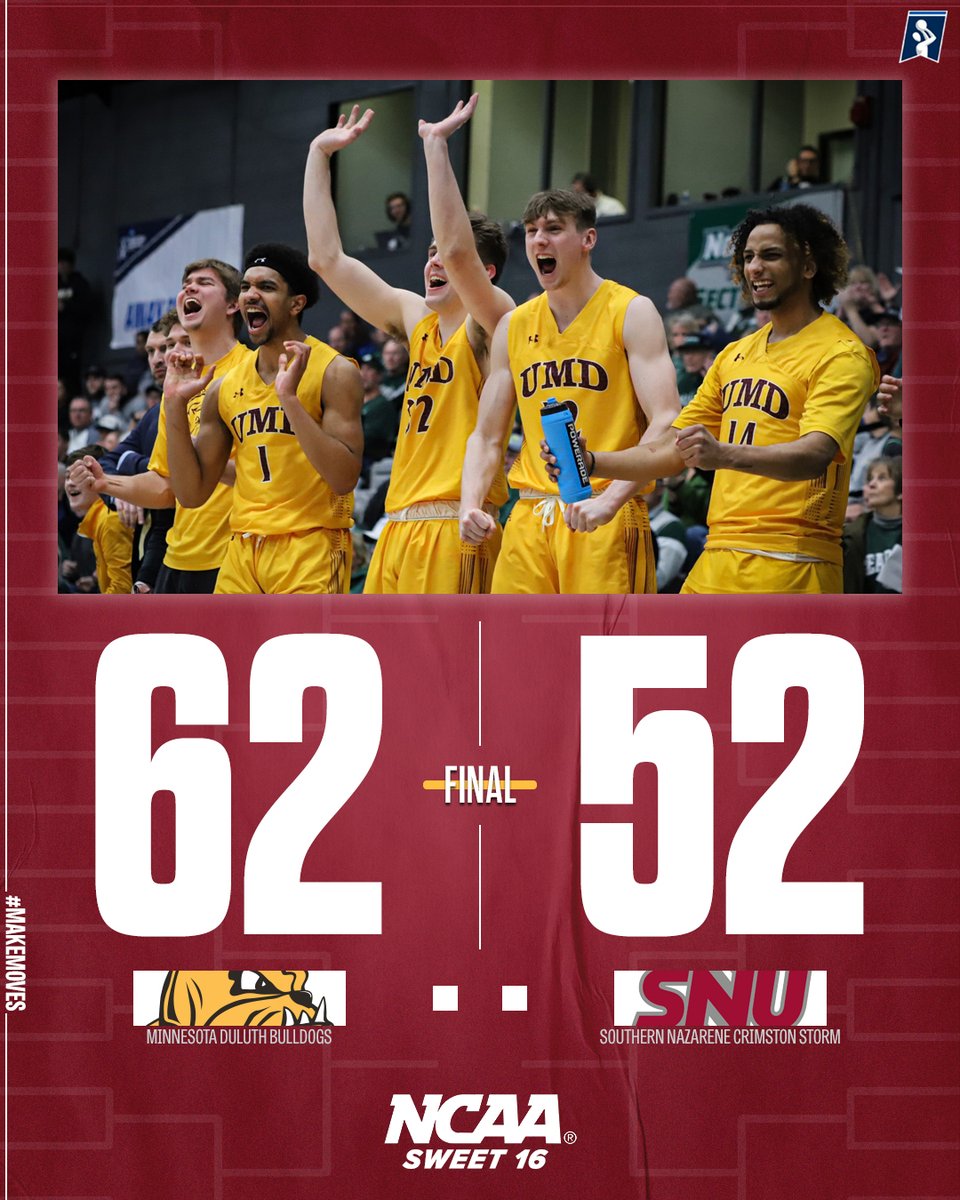 UMDBulldogMBB's tweet photo. It's not a dream- we're still dancing 🕺

FINAL:
UMD 62
SNU 52

#MakeMoves🐶🐾🏀 x #BulldogCountry https://t.co/PsLocVHMuF