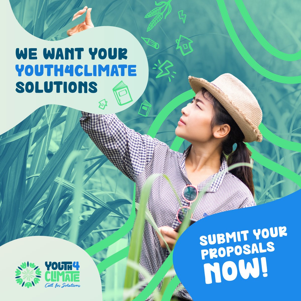 UNDPCambodia's tweet photo. Are you a young person with innovative climate solutions? Now's your time to shine! ☀️

👉 Follow the instructions at 🔗 https://t.co/hlrT3B0fVq and submit your #Youth4Climate Solutions 🌏 by the 3️⃣1️⃣ March.

 @undp4youth @connect4climate @Y4Cofficial @ACRundp https://t.co/5dTcPXBKNN