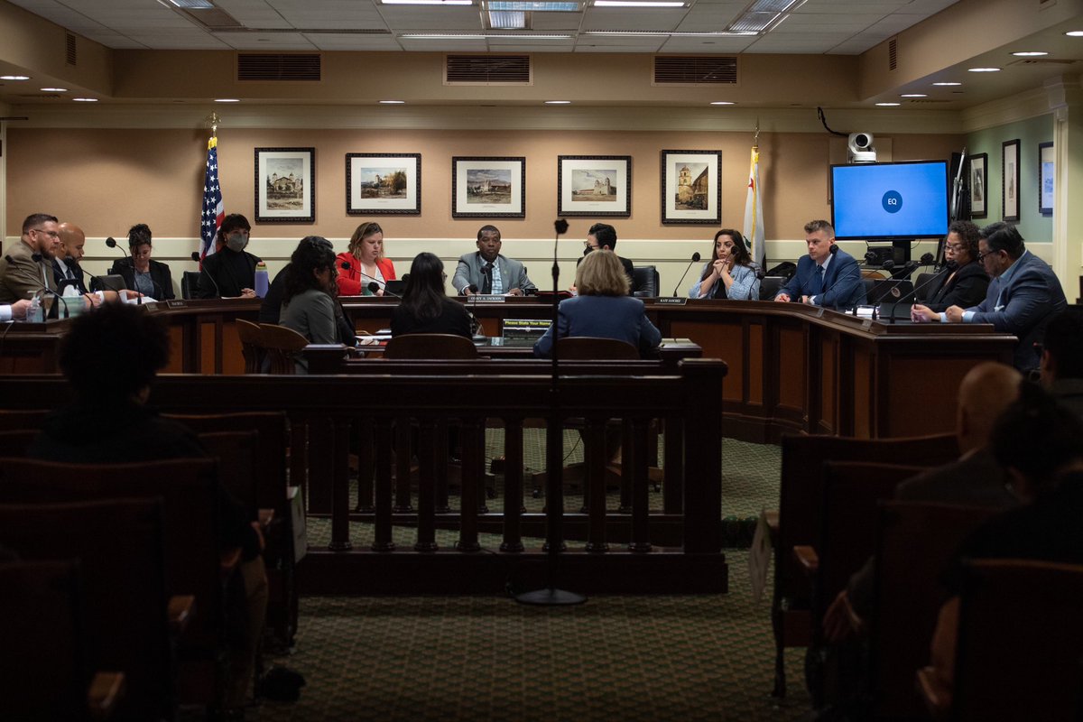 AsmCoreyJackson's tweet photo. Excited to have chaired my 1st committee hearing on important legislation that impacts CA! Thanks to my staff and committee members for their hard work. Ready to move CA forward! #HumanServices #California #Legislation #CommitteeHearing #MovingForward #caleg https://t.co/G3ldwY2A2s