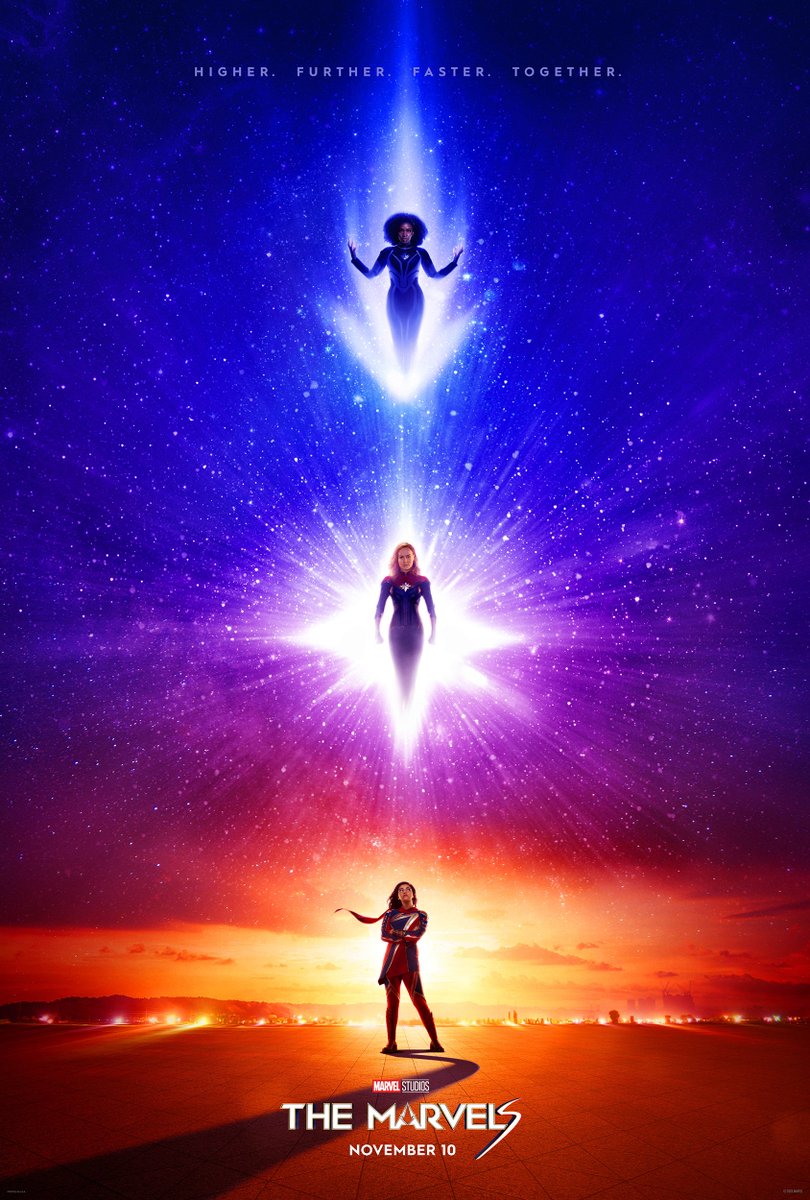 MARVEL__merch's tweet photo. 『マーベルズ』
11月10日（金）
日米同時公開決定です❗️

#キャプテンマーベル
#ミズマーベル
#モニカランボー
豪華ヒーロー集結🌟

https://t.co/M8FyFiEfhC

#マーベルズ https://t.co/aMYQqJ6YI1