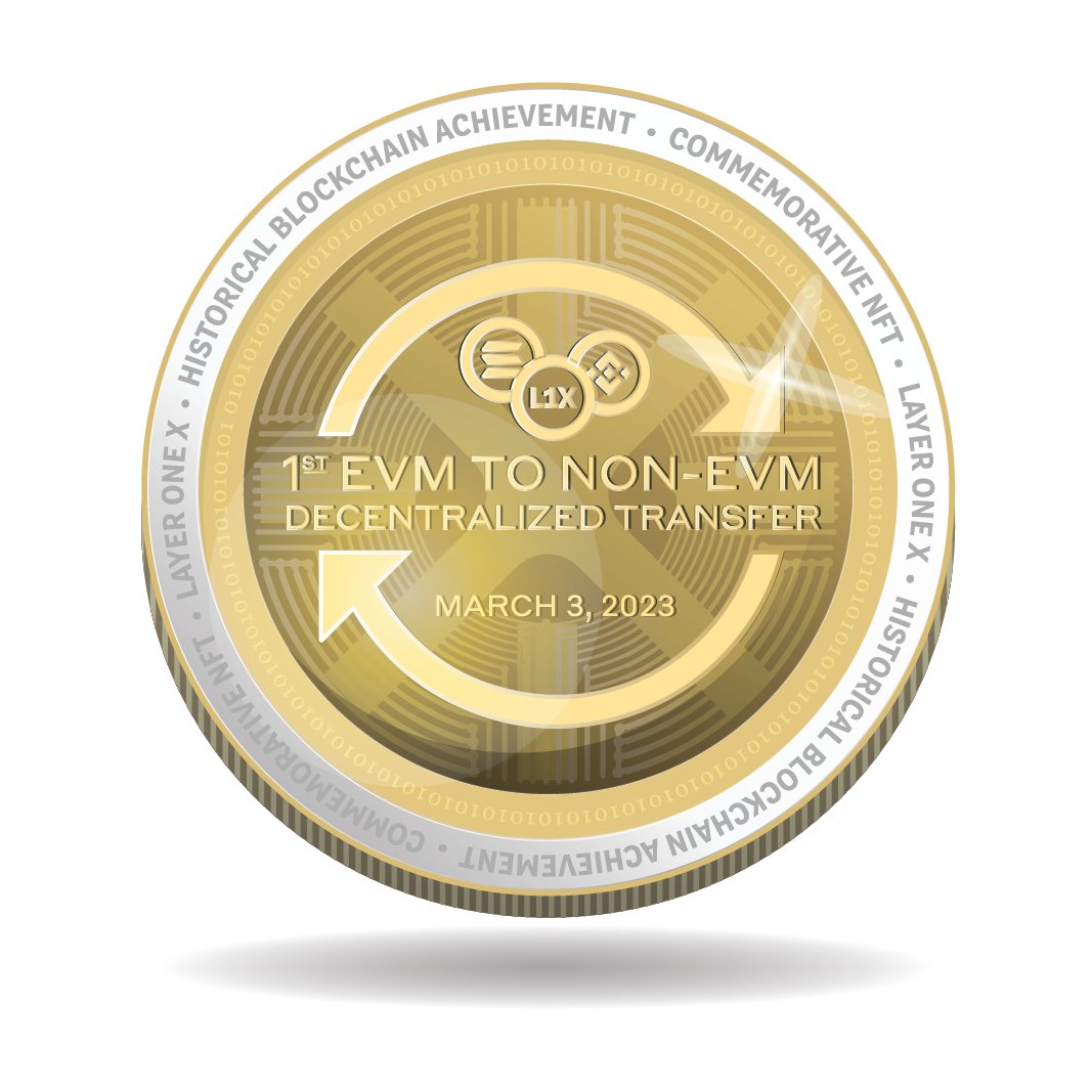 L1X Makes Crypto History With a Significant Achievement - Learn more about it bit.ly/3JCSWXd

It's so big we decided to make a commemorative NFT coin to celebrate.  Get yours today!