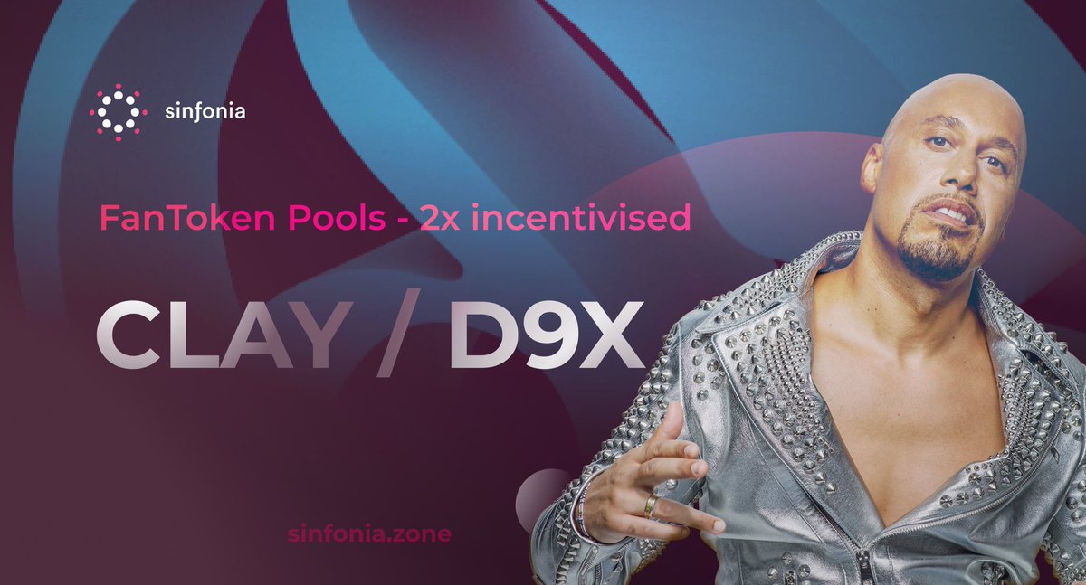 MMSEducationHub's tweet photo. До истечения срока действия двойных поощрений для пулов $CLAY и $D9X осталось чуть больше месяца. Не упустите шанс стать частью первой коллаборации #web3 между двумя #фантокенами 🚀 Все это благодаря @BitSongOfficial, всегда на @sinfoniazone 
💥 #btsg #web3music #nft https://t.co/il0aZGUnEv