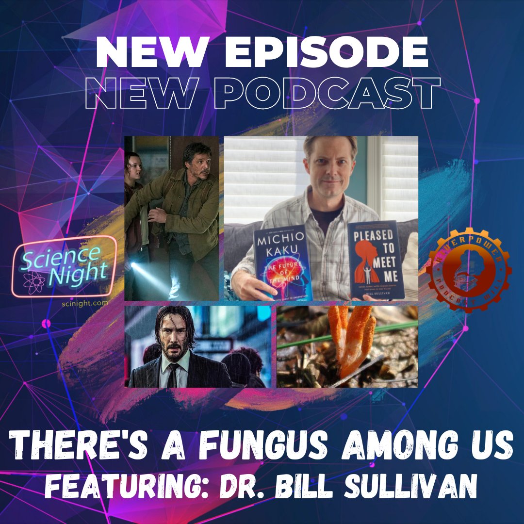 SciNightPod's tweet image. 🍄NEW EPISODE🍄 This week @wjsullivan joins us to talk about #TheLastOfUs! We're talking #cordyceps and the new anti-fungal that is so good at killing, they named it after #KeanuReeves.
Episode: scinight.com/episodes/55
#scicomm #PodcastRecommendations