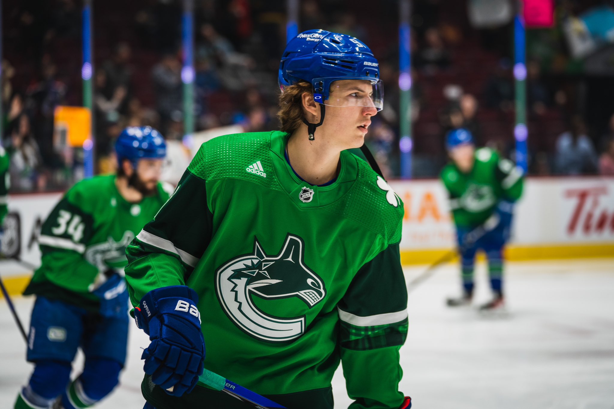 Canucks green sales jersey