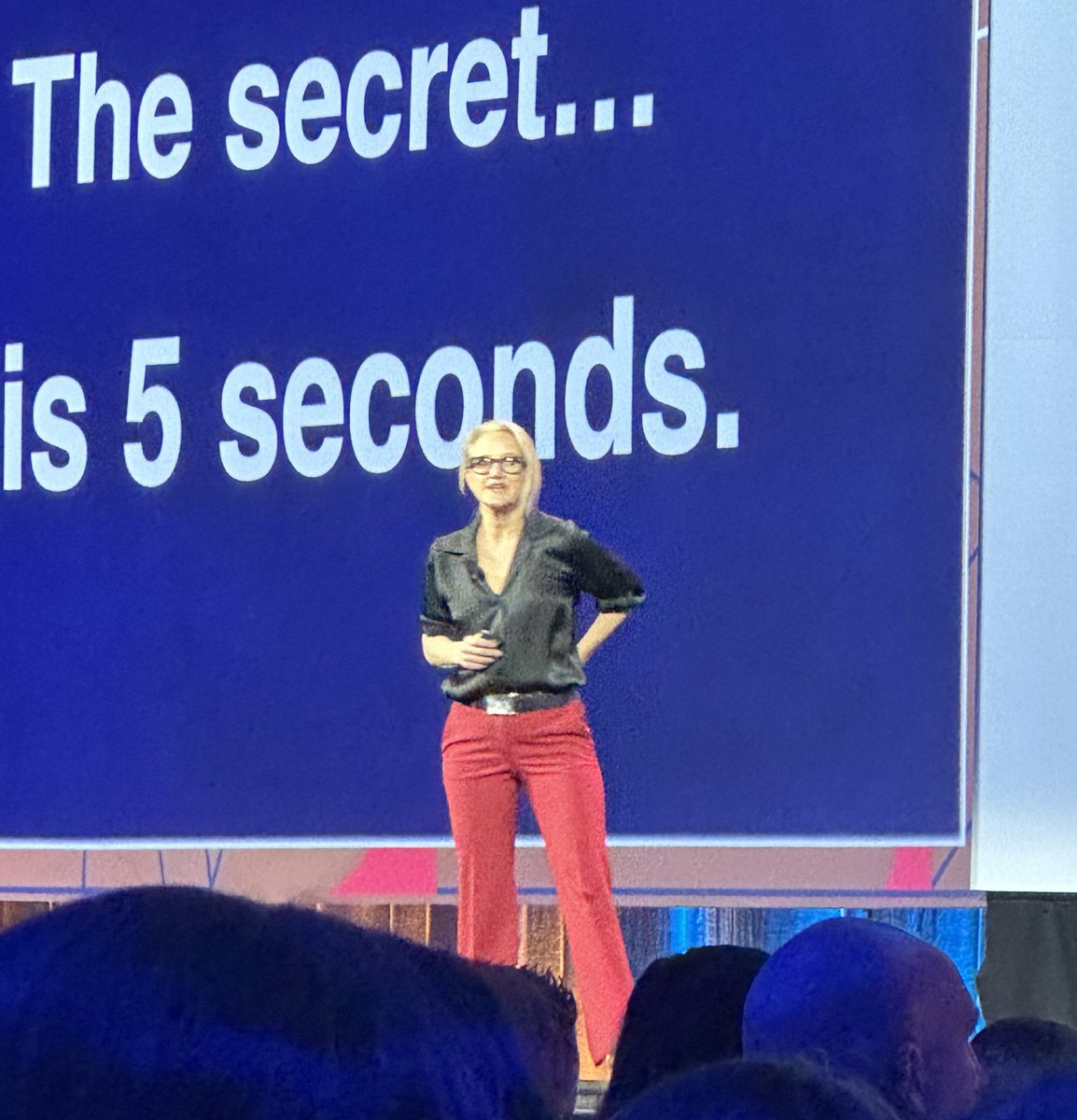 DeannaOrlando's tweet photo. @melrobbins thanks for teaching us the 5 second rule today at #WFFLimitless. Came into good use today on our flight home. #BrinkerWTL #chilislove https://t.co/PlbQN5P32o