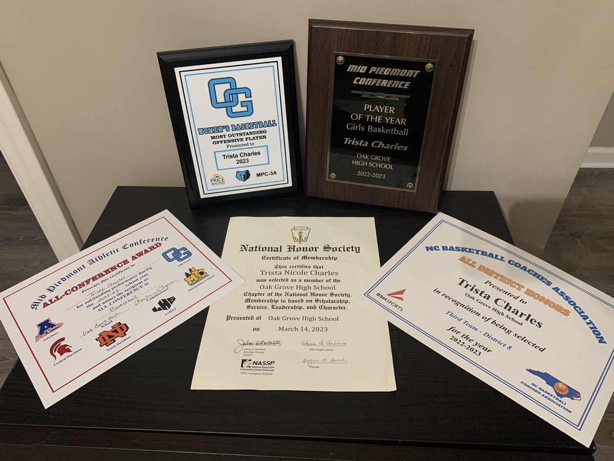 Alwayz_Trista24's tweet photo. First, I give all the glory to GOD! So thankful for all of the faculty, staff, coaches, teammates, family and especially mom & dad! Today was a good dayππ€#mpcplayeroftheyear #mostoutstandingoffensiveplayer #allconference #alldistrict #nationalhonorsociety https://t.co/YuQ3ADJirQ