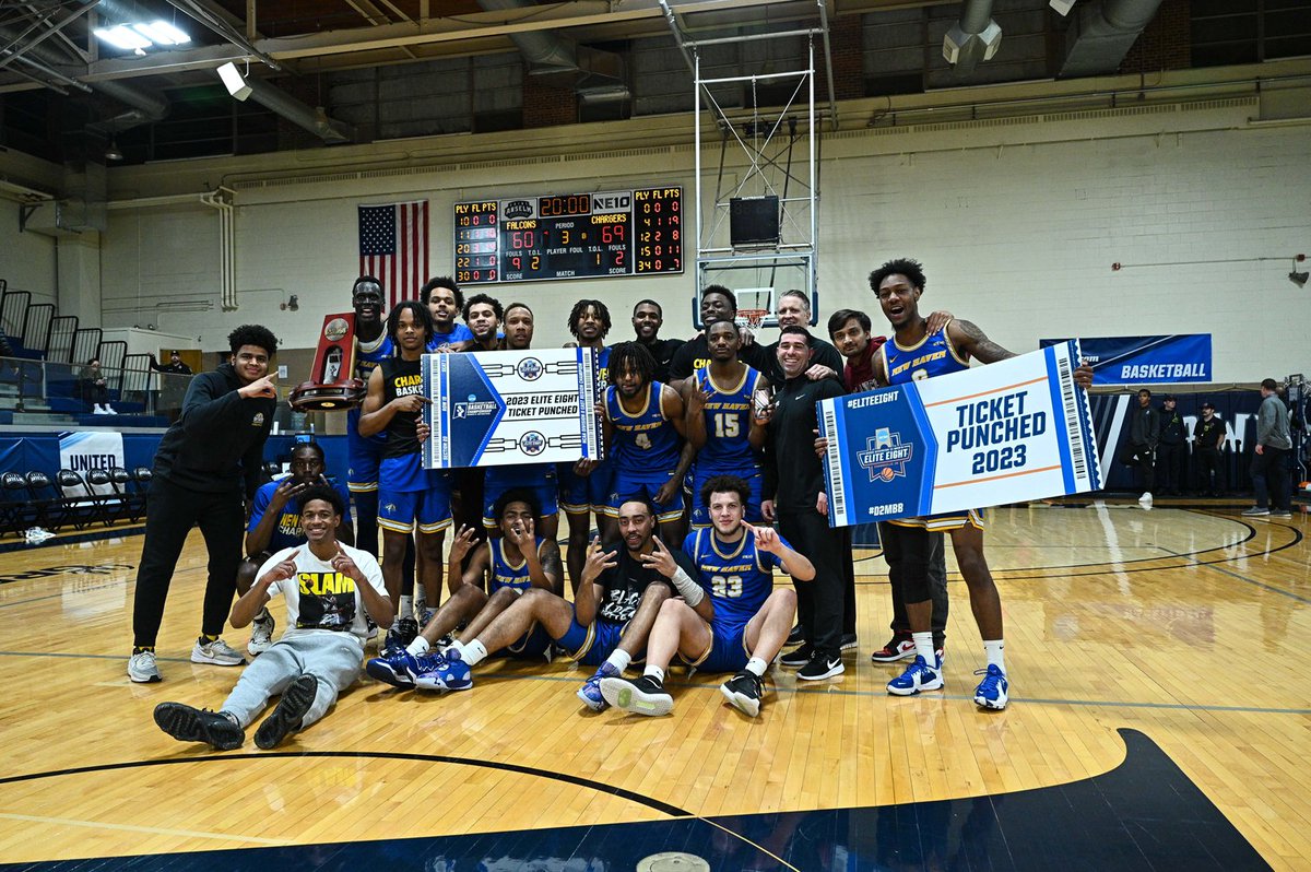 UNewHavenMBB's tweet photo. Yesir!!! East Region Champions! Evansville, Indiana here we come! https://t.co/egoQrUkyQH