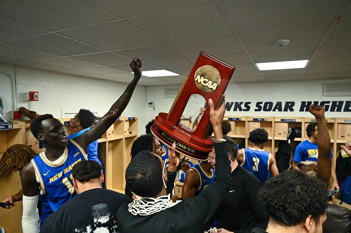 UNewHavenMBB's tweet photo. Yesir!!! East Region Champions! Evansville, Indiana here we come! https://t.co/egoQrUkyQH
