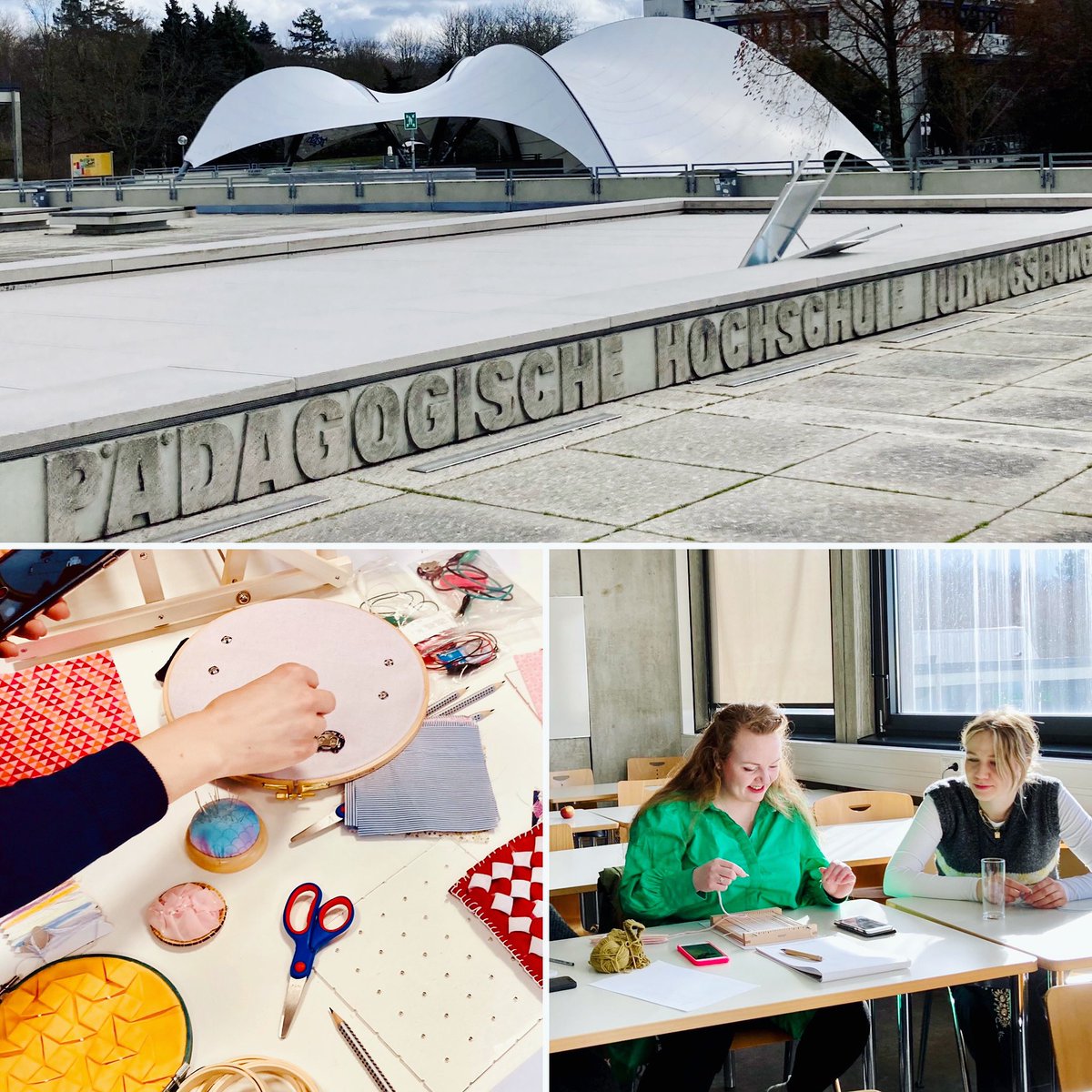 #computationalcrafting at the professional school of education Stuttgart and Ludwigsburg. 🧶💕💜I enjoyed learning about and sharing the latest on maker education in Europe! #makeeducationdigital #materialityoflearning #learningsciences #firstconferenceingermany