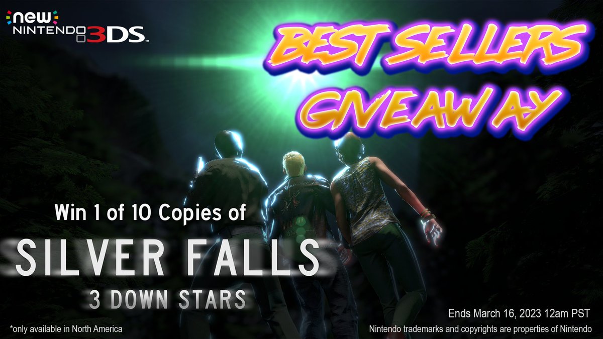 See where it all began. ALL Silver Falls games are now BEST SELLERS. WIN a digital copy of 3 Down Stars, with the major final update patch! How: Step 1) Follow us. Step 2) Share this post. Step 3) Comment and tell us about your favorite 3DS game.  #giveaway #gaming #news #eShop
