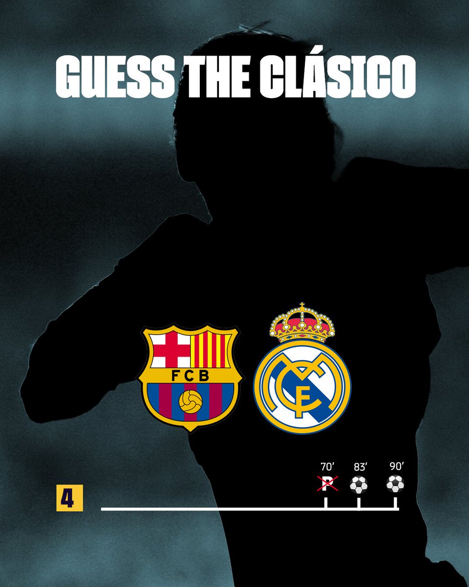 FCBarcelona's tweet photo. Can you guess the Clásico? 

Level: Hard https://t.co/rH3KvIKLbw