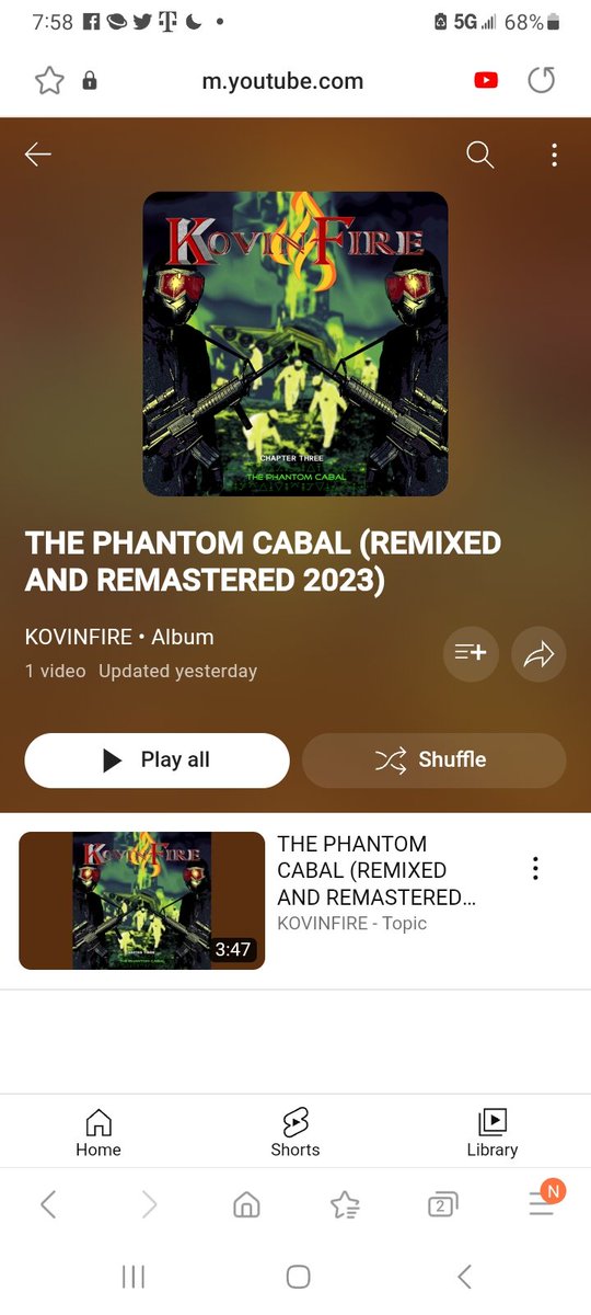 kovinfire's tweet image. The Phantom Cabal (2023 Remix and Remastered) version of the song is now available on streaming services. Here is a YouTube link.youtube.com/playlist?list=…