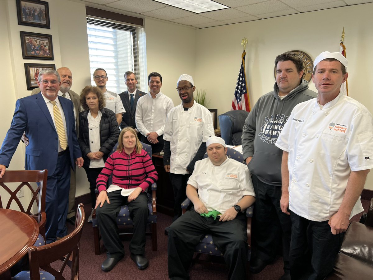 jaytrumbull's tweet photo. Thank you @Sharpe1105 and The Arc of the Bay Culinary Institute team for joining us in Tallahassee and making our day even brighter. We can’t way to see what’s cooking when we are back in district! #discoveringabilities https://t.co/Mpkp5BQ4qd
