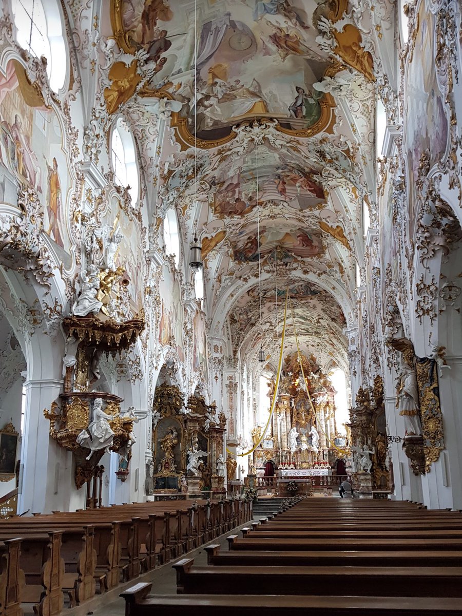 Architectolder's tweet photo. Mariä Geburt, Catholic Church, Rottenbuch, Germany. This is definitely not my style, but I appreciate the vision and craftsmanship of the people that built it. https://t.co/vlctMTZLCO