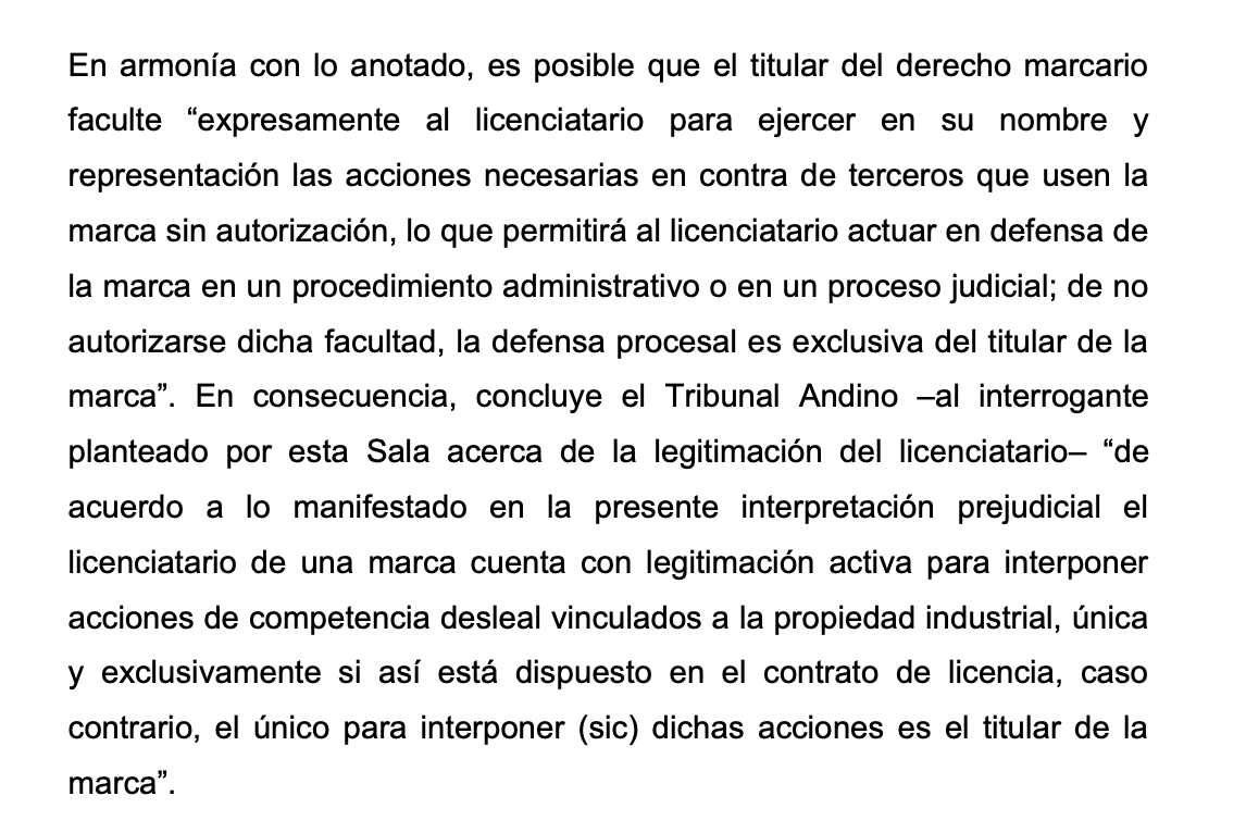ghuertasp's tweet photo. Legitimación del licenciatario (de marca) para interponer acción de competencia desleal vinculada a la propiedad industrial ⬇️ https://t.co/DKplyLvGzA https://t.co/l78vOjxxWW