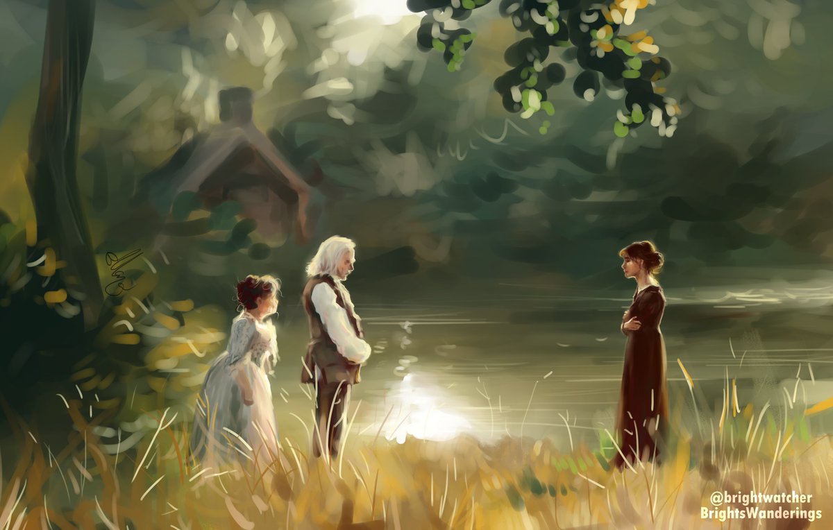 brightwatcher's tweet photo. Pride and Prejudice screenshot redraws.💛

Painted in CSP. 2-3 hours on each study.

#prideandprejudice #screenshotredraw #janeausten https://t.co/lUjmNonQIr