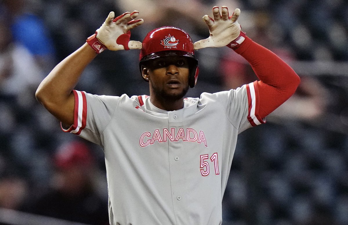BlueJays's tweet photo. “Today was special. To help my country and to help my team means so much to me” - Otto López 🇨🇦❤️ https://t.co/SZp6fEGNEe