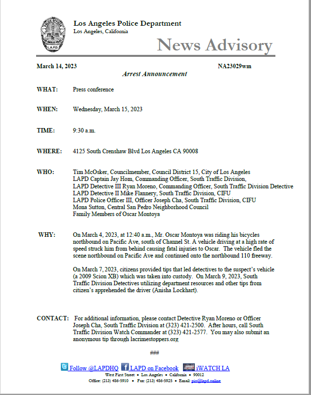 LAPD PIO (@lapdpio) on Twitter photo 