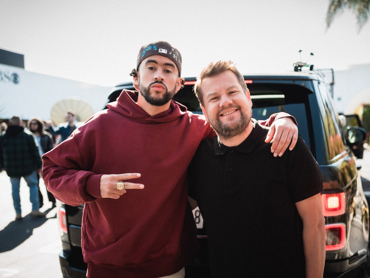 The Late Late Show with James Corden (@latelateshow) on Twitter photo 2023-03-15 02:17:30 New #LateLateShow coming your way tonight with @Sweaving, @joshgad and music from @elliegoulding + James hits the carpool lane with @sanbenito for #BadBunnyCarpool! New #LateLateShow coming your way tonight with @Sweaving, @joshgad and music from @elliegoulding + James hits the carpool lane with @sanbenito for #BadBunnyCarpool!