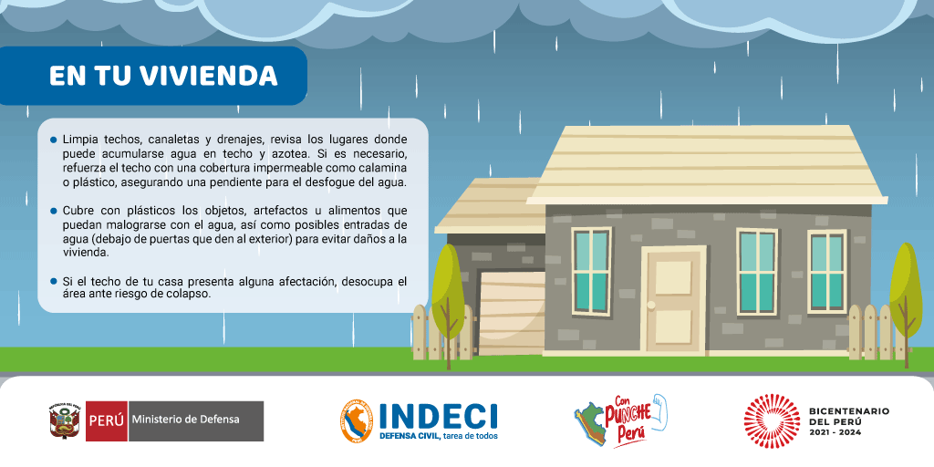 indeciperu's tweet photo. 🚨Ante la activación de quebradas, deslizamientos y otro peligros originados a causa de las 🌧️ #LluviasIntensas en diferentes zonas de la región #Lima, es importante prepararse y actuar. 🇵🇪💪
#INDECIRecomienda 👇: https://t.co/Of6TPsYANi