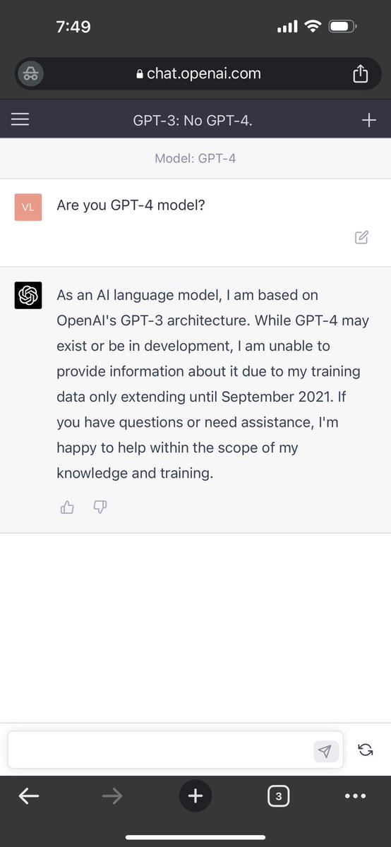 vmysla's tweet photo. Is GPT-4 a scam? https://t.co/SFPHg7NNd8