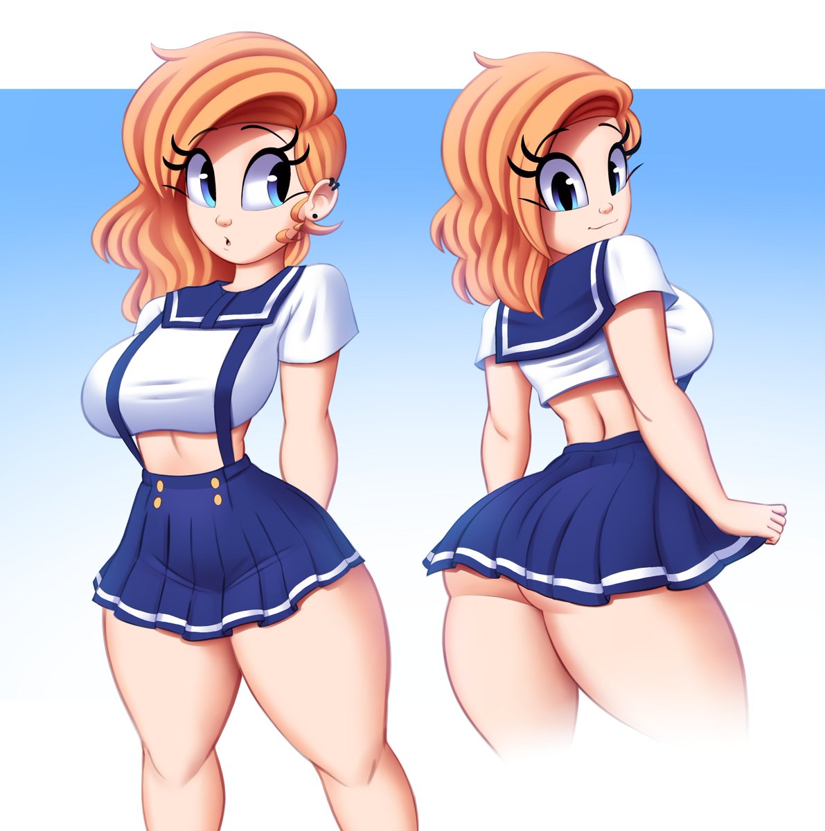 Cassidy in sailor school uniform or however you call this xD 🥰🥰🥰
Just trying to get back to normal life and drawing whatever comes out😋

🍑You can support my cute pinups on patreon.com/saymanart