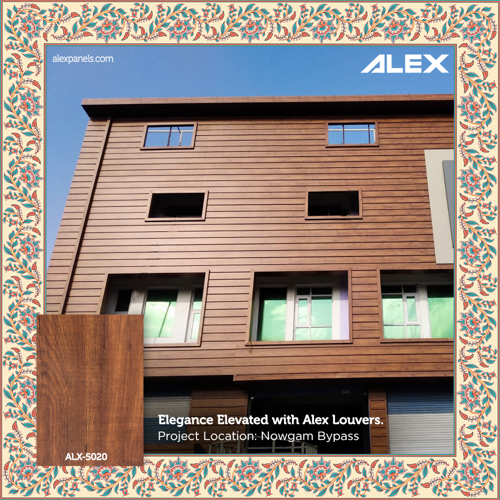 alexpanelsacp's tweet photo. Versatile Alex Louvers grant an elegant wooden exterior to this project in Nowgam Bypass, Jammu &amp; Kashmir.

Contact us at +91 9311391196
Visit us at: https://t.co/TCwbmMDz1h

#alexpanel #alex #acppanel #acp #louvers #easytoinstall #termiteproof #facade #architecture https://t.co/9gINisHEfo