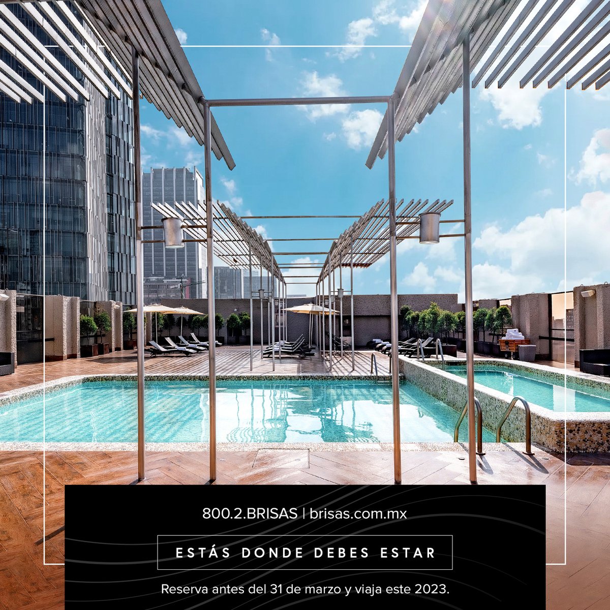 👌Llegó la estación que esperabas para viajar y el lugar para hacerlo es aquí. Te esperamos para disfrutar una ubicación privilegiada, terraza con alberca, y deliciosa gastronomía. Hoteles Galería Plaza, estás donde debes estar. Reserva en: bit.ly/2TOGjxN 🛎.