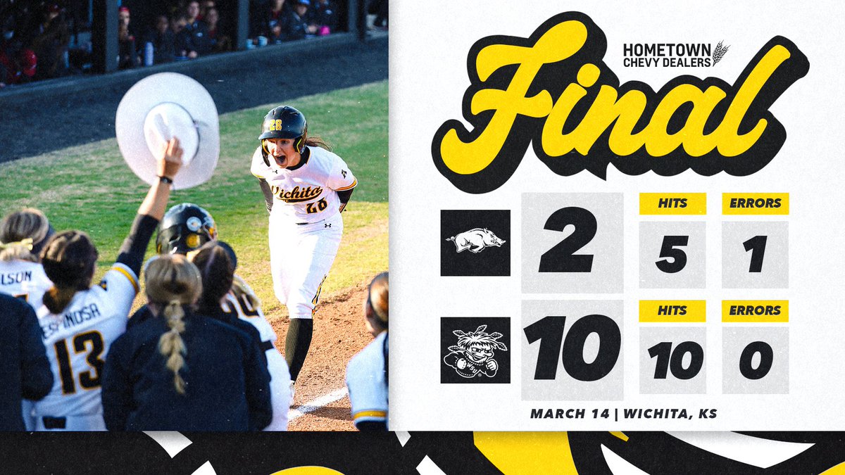 JohnnyTicketsWS's tweet photo. What a great time to be a Shocker! Baseball ends OU’s win streak and Softball takes down #12 Razorbacks! 

We still have Pavilion Decks available to host your next group event so give me a call at 316-978-5809!

#WatchUs https://t.co/gz5XhcglvP