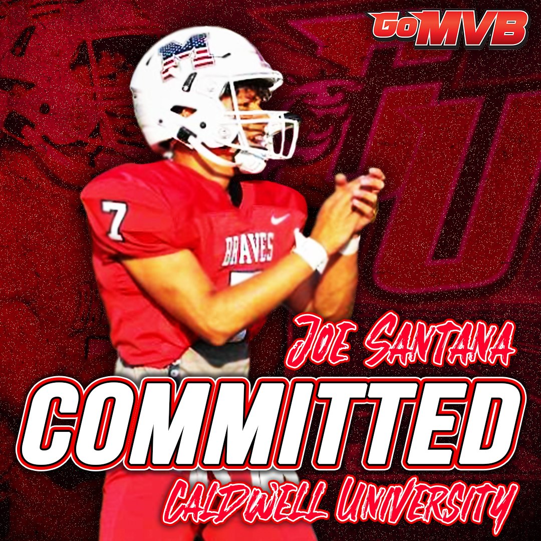 GoMVB's tweet photo. 🚨 COMMITTED 🚨
Huge congrats to '23 RB/S/SS/FS JOE SANTANA on his COMMITMENT to CALDWELL UNIVERSITY!
WTG Joe!! 
@JSantana_23
@CUsprint @DominickLepore1
https://t.co/JBJYM31bgq
 #CUONTHERISE🏆 #ncaafootball #hsfootball #collegerecruit https://t.co/23sqbiL9FC