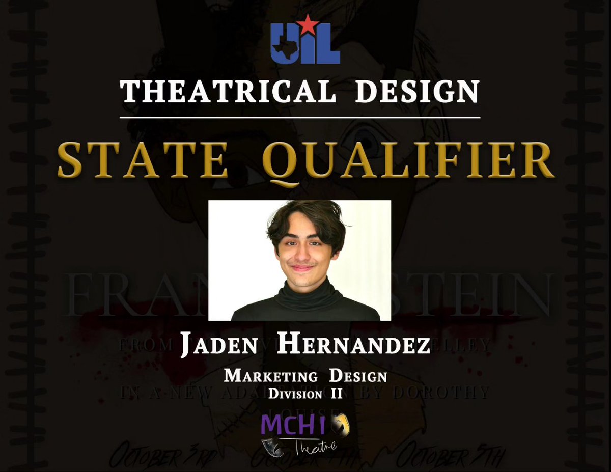 mchitheatre's tweet image. Congratulations to our UIL Theatrical Design students who are STATE BOUND!

Group Design- Andre Rodriguez, Catherine Garza, Mason Ousley, Ximena Plata

Scenic Design- Catherine Garza

Scenic Design- Angel Yepez

Marketing Design- Jaden Hernandez

@McHiPride @mcallenfinearts