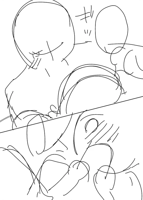 ネーム→下書き→ペン入れ→完成 